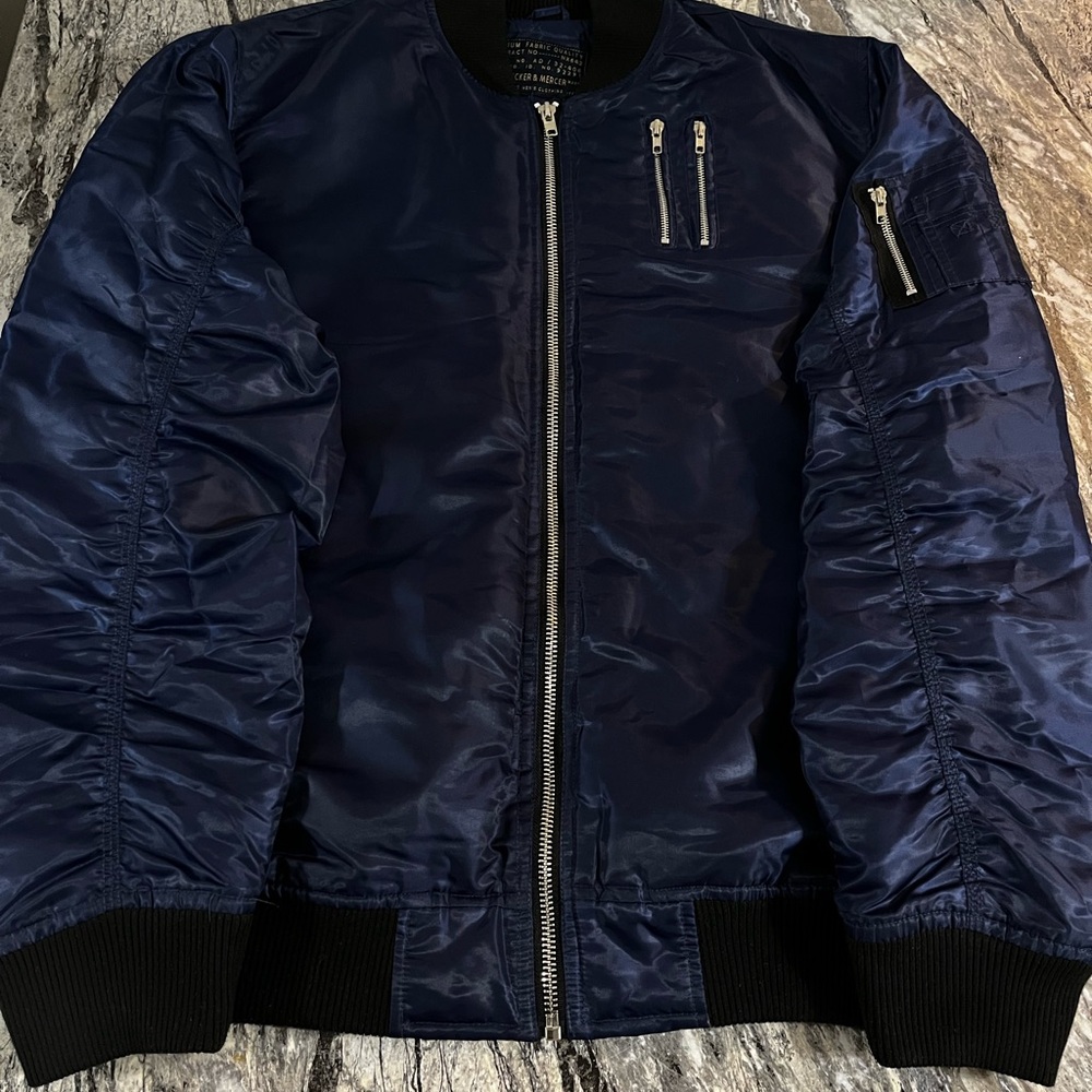Stylish Navy Bomber Jacket